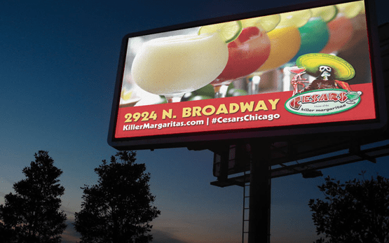 Tag Marketing Billboard Design - Cesar's Killer Margaritas