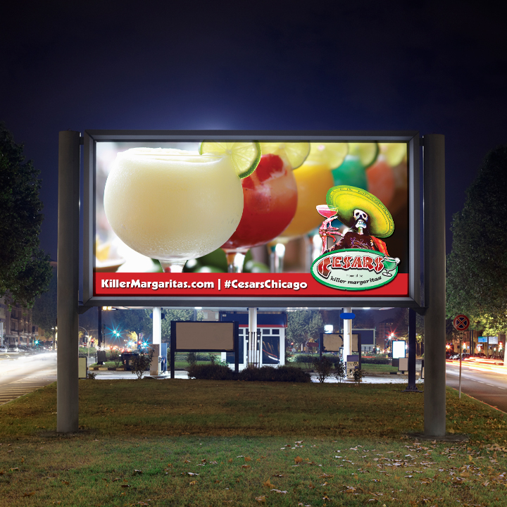 Tag Marketing Billboard Design - Cesar's Killer Margaritas