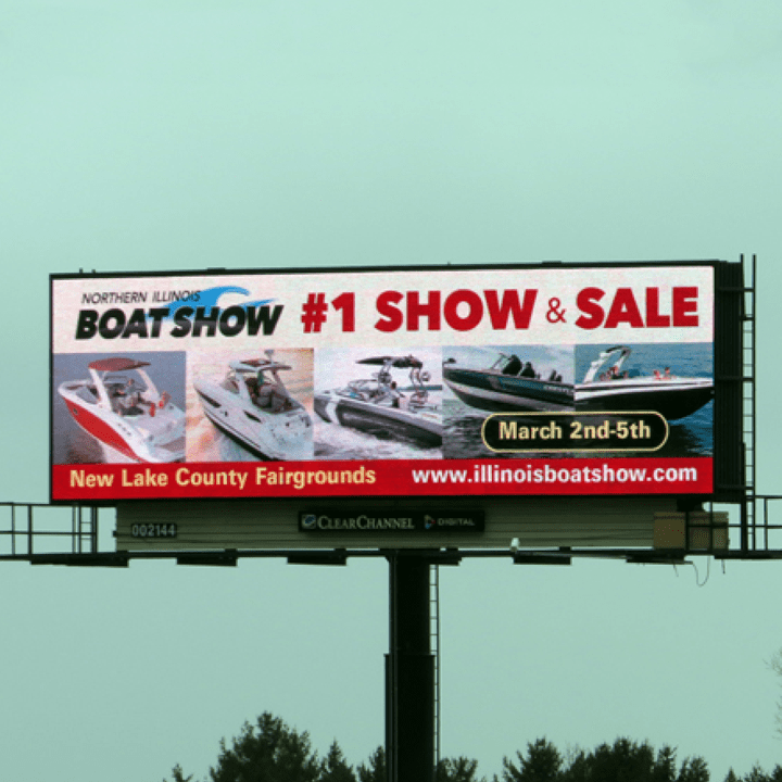 Tag Marketing Billboard Design - Northern Illinois Boat Show