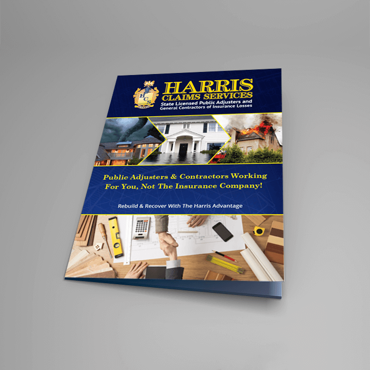 Insurance Industry Folder Design - Harris Claims Services