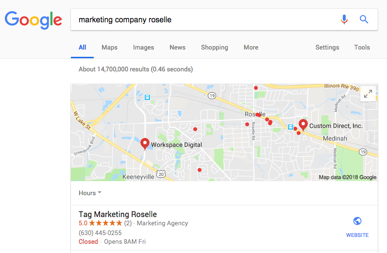 Google My Business free advertising ideas example