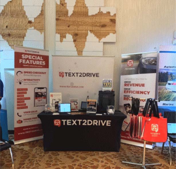 Software-as-a-Service Trade Show Graphics for TEXT2DRIVE