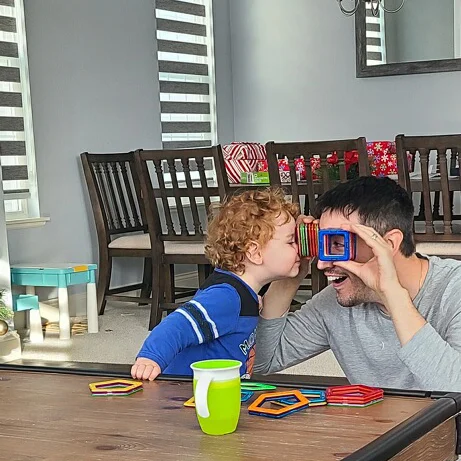 chris taglia having fun with son