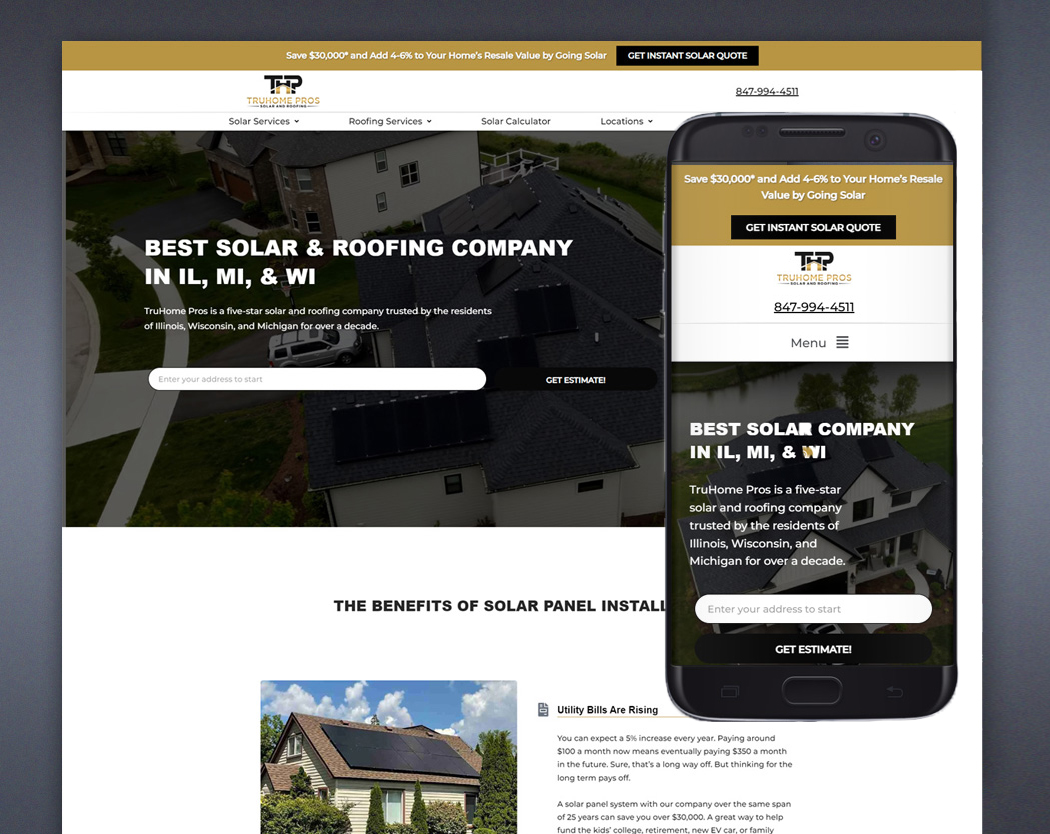 TruHome Pros Website Mockup